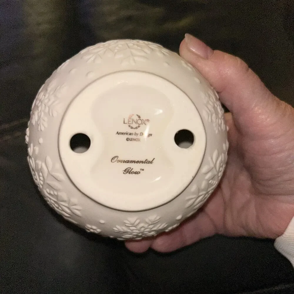 Lenox Merry Lights Votive Tea Light Candle Holder Snowman 3.5'' New in Box